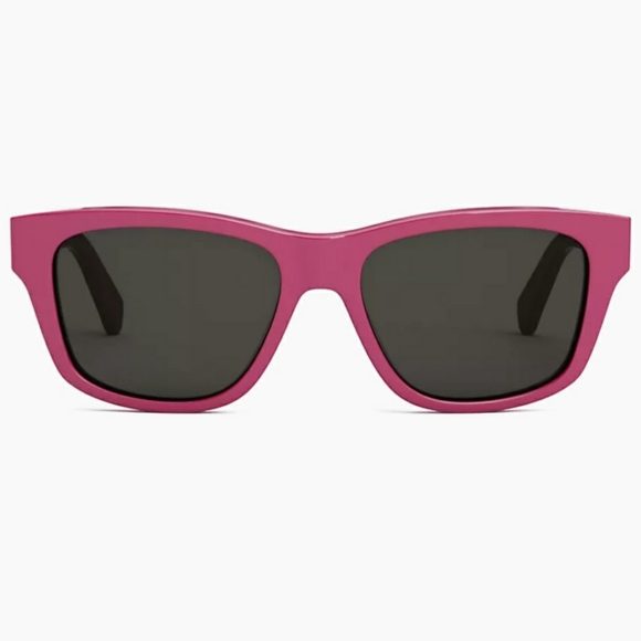 NWT CELINE MONOCHROMS SQUARE HOT PINK SUNGLASSES 🕶 - Picture 2 of 12